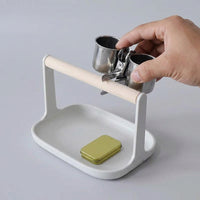 Small Bird Stand Avian Perch with Coniferous Wood and Cup Holder, Parrot Perch Bird Stand with Tray Base for Parrot Training, Parakeets