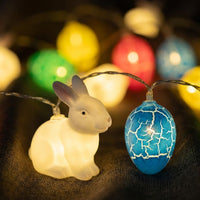 Easter Egg Fairy Lights Indoor & Outdoor Use Easter Festive Design Chick and Egg Lights for Families, Kids, Shop Display, Bedroom, Home