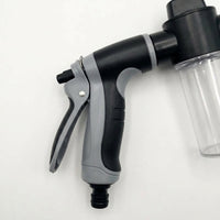 Car Cleaning and Car Wash Kit with Foam, Garden Hose Nozzle Water Sprayer for Lawn Care, 10m Spray Distance, Long Handle Hose Spray Wand