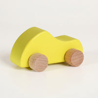 Smooth Wooden Toy Car with Wheels Compact Wooden Toy Car Lightweight Toys Easy-to-Grasp for Fine Motor Practice
