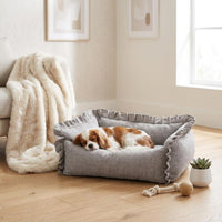 Washable Dog Couch Bed Soft and Comfy Removable Cover Pet Bed Pillow Design