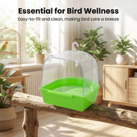 Bird Bath Cage Hanging Bird Bathtub, Parrot Mynah Thrush Bath Tub, Pet Bird Tub for Cage Hanging Bir - Image 4