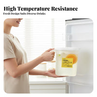 Food-Grade Material Large Capacity Fridge Pitcher Airtight Seal Refrigerator Water Jug Leakproof for Families, Hosts, Kitchen, Home, Parties
