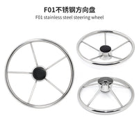 Stainless Steel Boat Steering Wheel with Grip