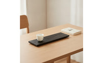 Tea Serving Tray Smooth Surface Wood Tea Serving Tray Platter for Austerity Advocates