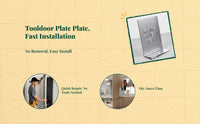 Reinforces wooden doors, easy install