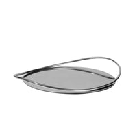 Oval Serving Tray with Handles Sculptural Serving Tray with Handles Decorative Tableware for Dining Table