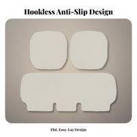 Hookwithout fasteners Installation Anti-Slip Seat Bottom Cover All-Season Comfort Car pad Easy to Install Vehicle Interior Accessory Breathable Design for operators, Commuters, SUV, regular Commute, journey journey, pickup