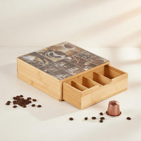 Tea Bag Storage Drawer Easy to Clean Tea Bag Organizer Box No Assembly Needed