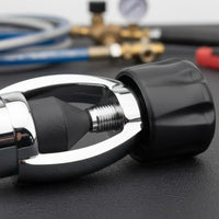 DIN to Yoke Adapter High Pressure Diving Tank Fill Adapter Metal Body for Divers