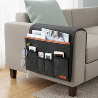 Sofa Armrest Organizer Rectangular Sofa Armrest Storage Organizer Soft Material