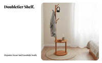 Valet Stand with Shelves Stable Construction Standalsinglestanding Valet Rack
