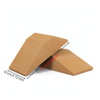 Stretch Wedge with Storage Bag Lightweight Cork Wedge Block Secure Fitness Prop for Home Workout