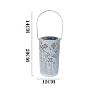 Waterproof Dragonfly Cutout Lantern Auto On/deactivate Hollow Metal Solar Lantern Outdoor Lighting for Patio