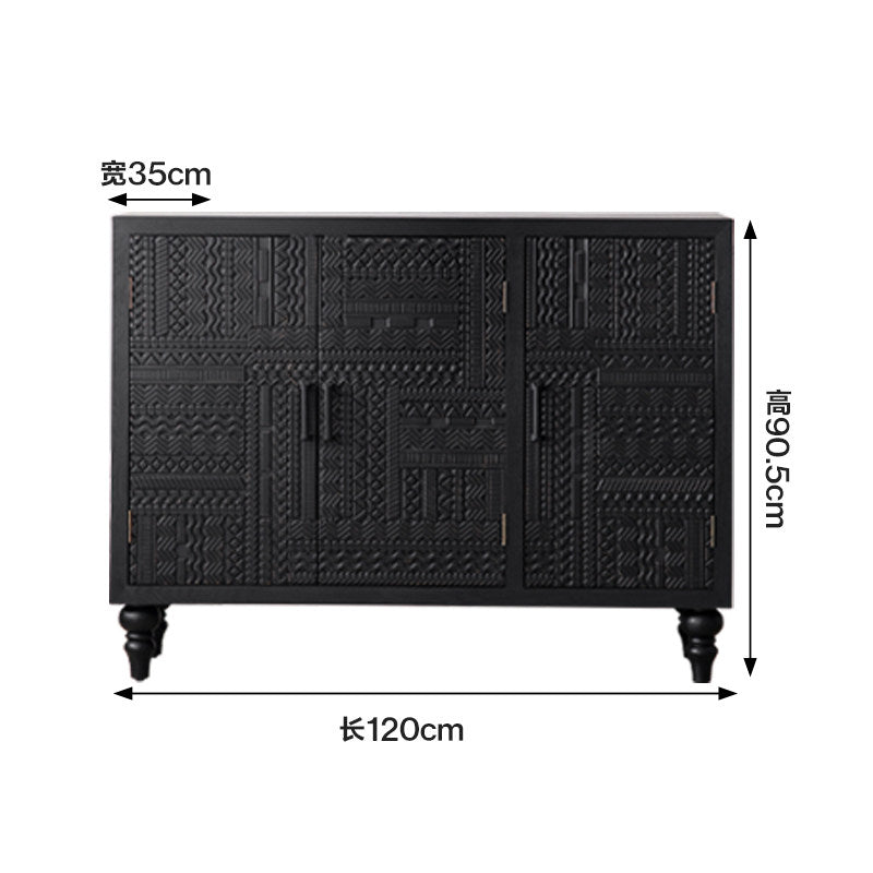 12M Carved Black