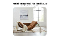 Banana-Shaped Lounger with Footrest Multi-Functional Rocking Recliner Padded pad Ergonomic Design for Balcony, Living Room