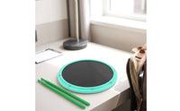 Drum Training Pad with Drumsticks Low-Noise Drum Practice Pad with Sticks Responsive Percussion for Pre-Practice