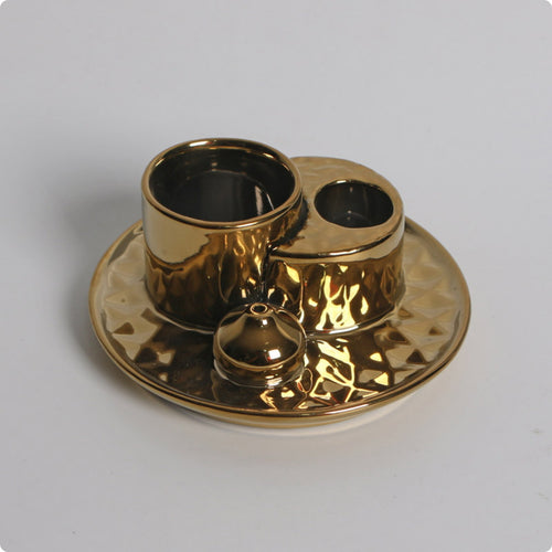 Candle and Scent Holder Tray Gold Scent Holder Versatile Home Decor