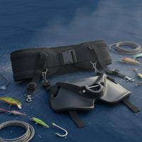 Sea Fishing Harness Boat Fishing Waist Belt Hands Gimbal Fighting Belt for Anglers