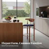 Molded Shell Pedestal Stool Integrated Footrest Bar Chair shapeed Seat for Pub