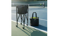 Tennis Ball Pickup Cart Foldable Tennis Ball Cart with Wheels Portable for Coaches, Athletes, Practice Training