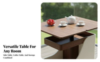 C-Shaped Rolling Desk Space-Saving End Table Height Adjustable Easy Assembly for Small Apartment Dwellers, Students