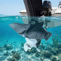 Outboarding Motor Hydrofoil Marine Hydrofoil Stabilizer with Mounting Holes Aerodynamic Outboarding Motor Wing for Anglers