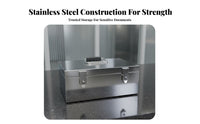 doubleHasp Steel Chest Confidential Storage Document Safe Resistant for Bank