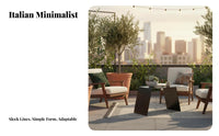 Round Pedestal Table Matte Black Finish Living Room Furniture for Patio, Balcony
