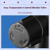 High-pressure brass rain shower set
