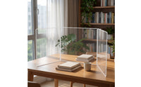 Curved Tri-Fold Screen Portable Three-Panel Desk Divider Sturdy Desktop Partition Screen Long-Lasting for Classroom