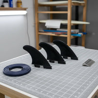 3 Pieces Tool-Effortless Installation Performance Wave-Riding Fins High Performance Thruster Fin Set Lightweight Design Surfboard Fin Set