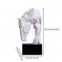 Geometric Horse Figurine Faceted Home Decor Modern for Living Room