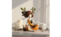 Sculptural Figurine Artistic Design Meditation Figurine Relaxation Gift for Desk