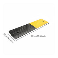 Rubber Curb Ramp Textured Surface Curb Slope Pad Weather-Resistant for Entrance