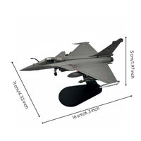 1/100 Scale Rafale C Model Pre-Assembled Rafale Fighter Jet Model Collectible Item 1:100 Fighter Jet Model Plane for Enthusiasts, Shelf Ornament