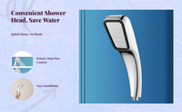 High Pressure Handheld Shower Head, Adjustable, Leakproof