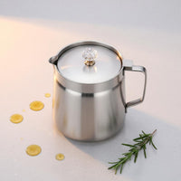 Stainless Steel Oil Pot Large Capacity Culinary Oil Container Easy to Clean Culinary Oils Storage Can Kitchen