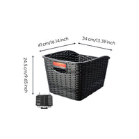 Rear Bike Basket Thickened Rear Bike Basket Rigid for Students, Daily Commute