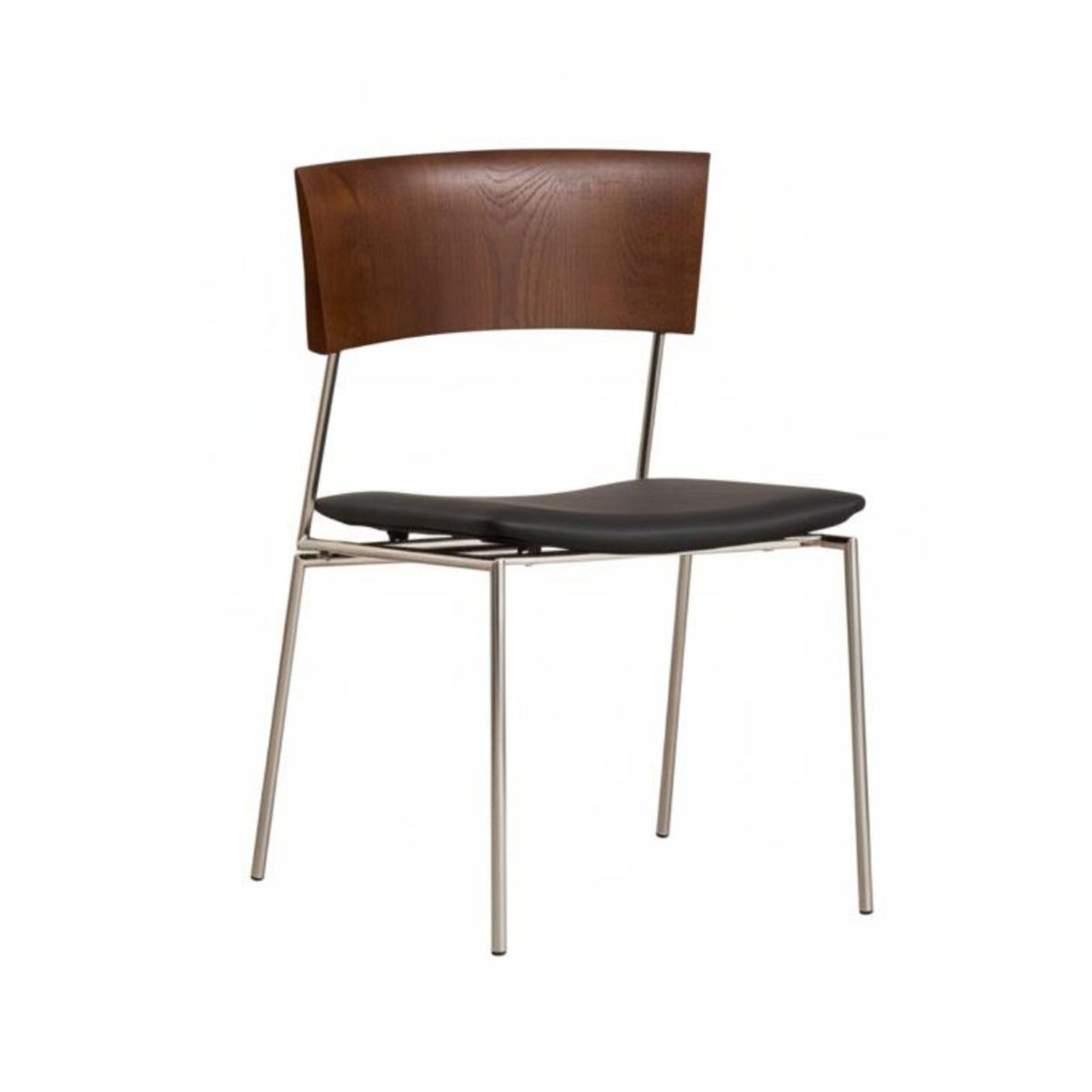 Armchair with Metal Frame Modernist Aesthetic Dining Seating Hangable Design Adaptable Use for Restaurant Owners, Kitchen