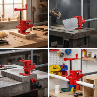 Threaded Pipe Clamp Head Hand-Tightening Glue-up Clamp Quick-Lock Tool Sturdy for Woodworkers