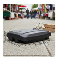 Water-Fill Umbrella Base Weather Resistant Fillable Umbrella Base for Market Stall