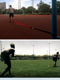 Track and Field Training Resistance Band with Rope for Youth Fitness