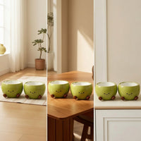 Ceramic Pet Bowl Cute Ceramic Cat Bowl Easy to Clean for Indoor, Cats