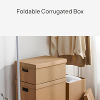 Kraft Paper Foldable Storage Box with Lid