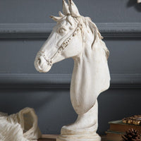 Horse Bust Sculpture Desktop Display Horse Head Bust Resin Look for Hotel Lobby