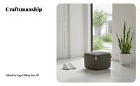 Woven Pouf Multi-Functional Ottoman adaptable Use for Balcony, Bedroom, Adults