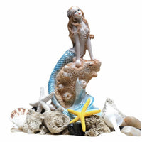 Mermaid Figurine Realistic Design House Decoration for Aquarium Hobbyists