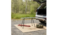 Transparent Acrylic Table with Metal Legs Easy to Store Marine Creature Shaped Table Lightweight Stable for Travelers