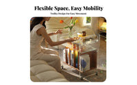 vinyl turntable stand with vinyl collection Storage Mobile Design 2-Tier Vinyl vinyl Table